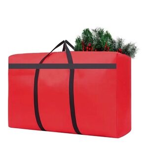 HikooLSS Small Christmas Tree Storage Bag – Red – 4–5 ft